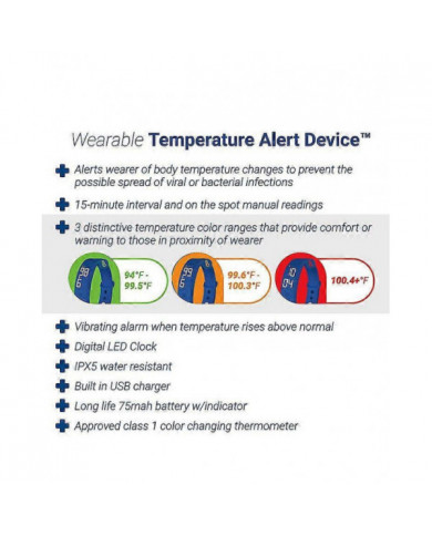 Montre de rappel d’alarme vibrante - avec jusqu’à 10 alarmes personnelles ou rappels de pilules par jour