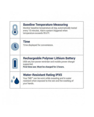 Montre de rappel d’alarme vibrante - avec jusqu’à 10 alarmes personnelles ou rappels de pilules par jour