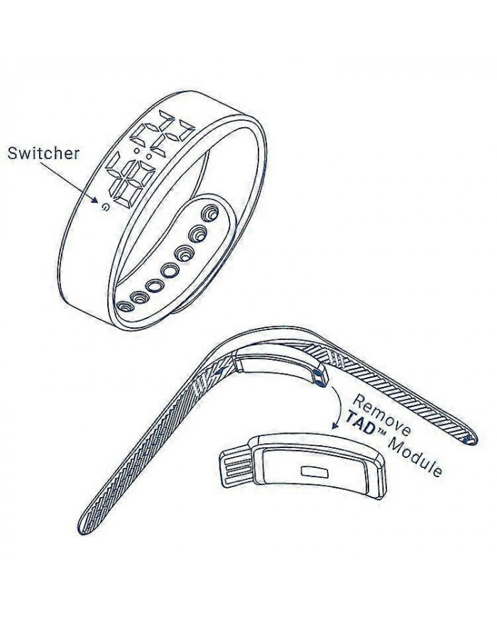 Montre de rappel d’alarme vibrante - avec jusqu’à 10 alarmes personnelles ou rappels de pilules par jour