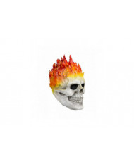 Halloween Ghost Rider Rouge Et Bleu Flamme Skull Masque Horreur Fantôme Full Face Latex Cosplay Costume Accessoires