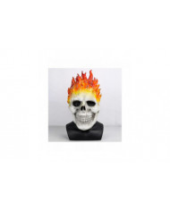 Halloween Ghost Rider Rouge Et Bleu Flamme Skull Masque Horreur Fantôme Full Face Latex Cosplay Costume Accessoires