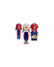 Film Ricky Bobby Cosplay Uniforme Racing Wear Top Pantalon Homme Halloween Carnaval Tenues de haute qualité et sûr