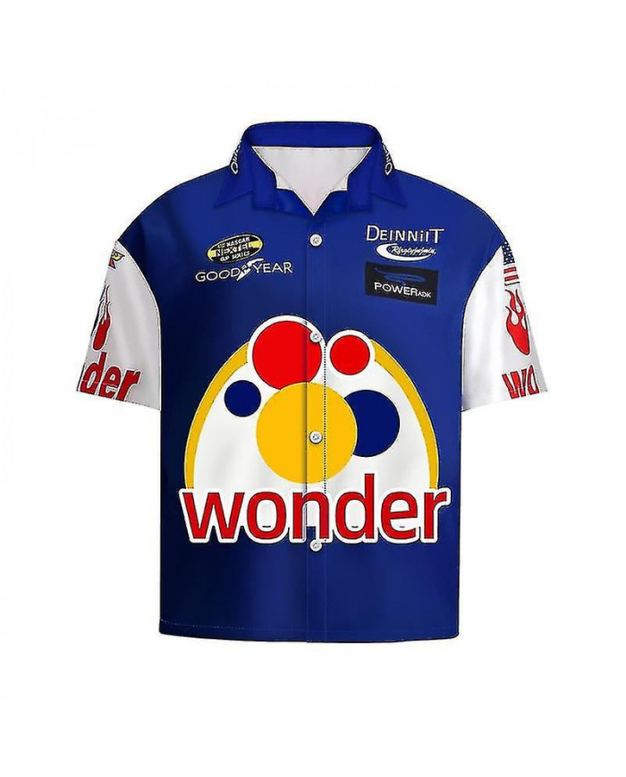 Film Ricky Bobby Cosplay Uniforme Racing Wear Top Pantalon Homme Halloween Carnaval Tenues de haute qualité et sûr