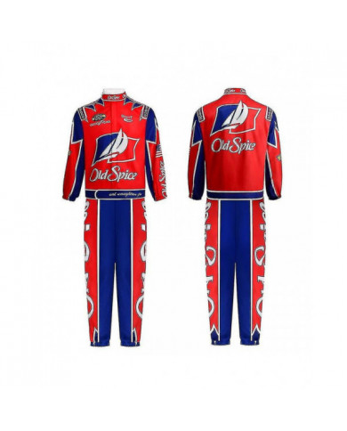 Film Ricky Bobby Cosplay Uniforme Racing Wear Top Pantalon Homme Halloween Carnaval Tenues de haute qualité et sûr