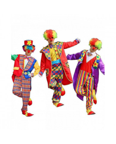 Costume de clown d’Halloween pour adultes, tenue de clown pour hommes et femmes
