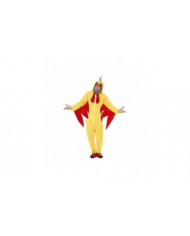 Costume de poulet pour homme, combinaison d'Halloween volaille jaune