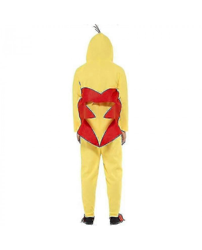 Costume de poulet pour homme, combinaison d'Halloween volaille jaune