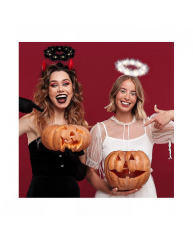 2 Pack Light Up Angel Halo Headband Led White Feather Headband Angel Halo Headband pour Noël