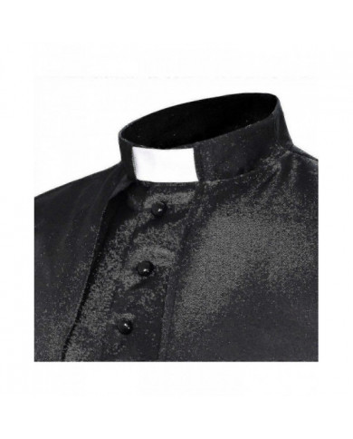 Solid Pastor Cos Costume Halloween Priest Medieval Retro Cosplay Costume Stock