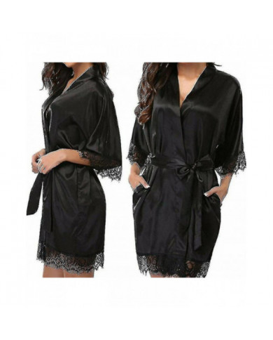 Satin Robe Wedding Bride Bridesmaid Kimono Dressing Gown Sleepwear Bathrobe