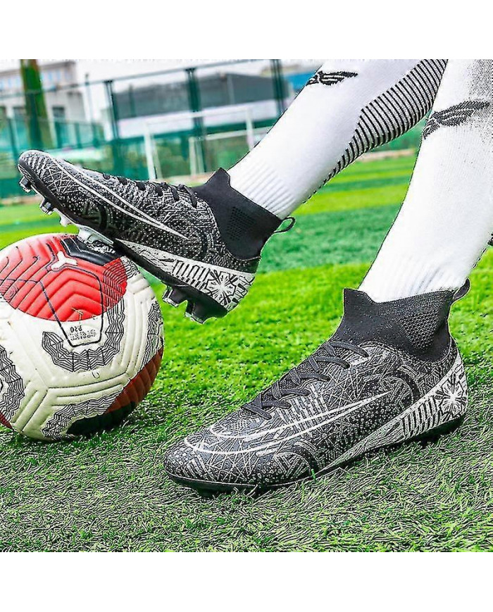 Hommes Chaussures De Football Antidérapant Chaussures De Football Crampons Herbe Baskets De Football 26a