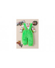 Le bébé qui a volé la tenue de Noël Baby Boys Girls Xmas Green Furry Monster Costume Vêtements Set