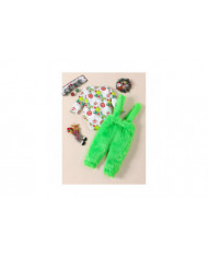 Le bébé qui a volé la tenue de Noël Baby Boys Girls Xmas Green Furry Monster Costume Vêtements Set