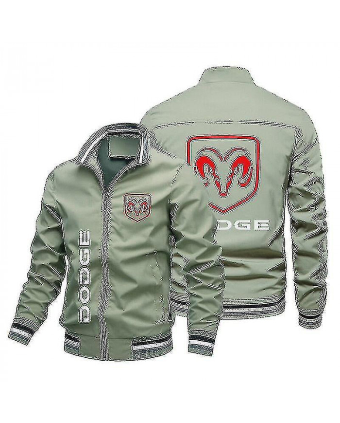 Printemps et automne Veste pour hommes de haute qualité Tendance Nouveau Dodge Car Logo Printe