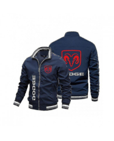 Printemps et automne Veste pour hommes de haute qualité Tendance Nouveau Dodge Car Logo Printe