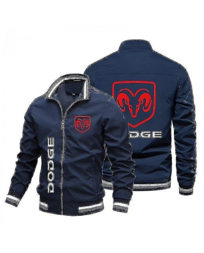 Printemps et automne Veste pour hommes de haute qualité Tendance Nouveau Dodge Car Logo Printe