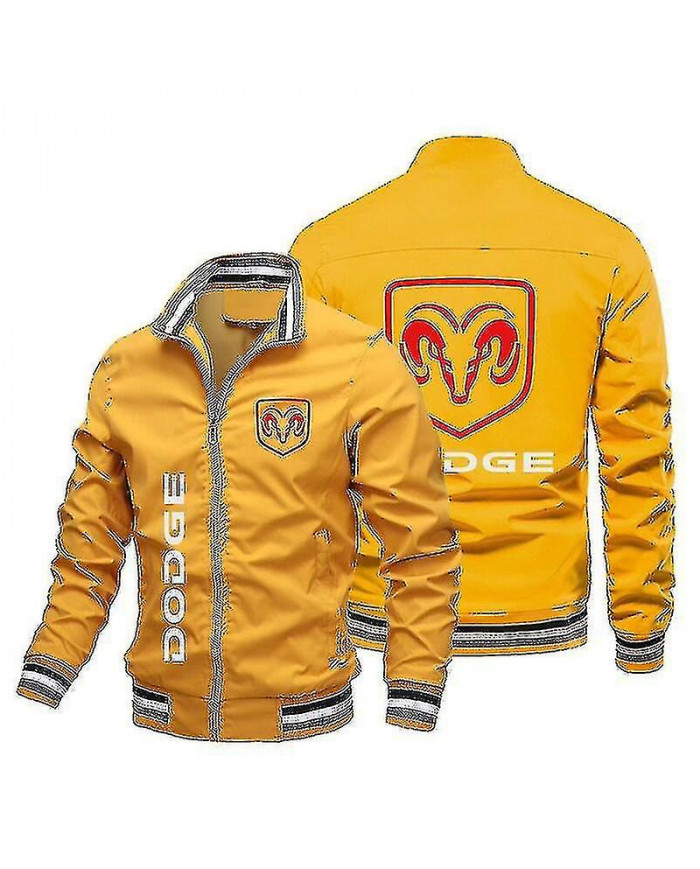 Printemps et automne Veste pour hommes de haute qualité Tendance Nouveau Dodge Car Logo Printe
