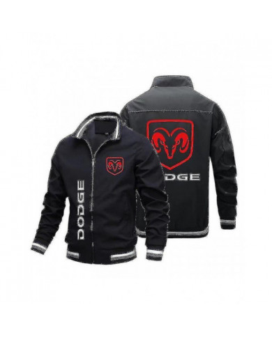 Printemps et automne Veste pour hommes de haute qualité Tendance Nouveau Dodge Car Logo Printe