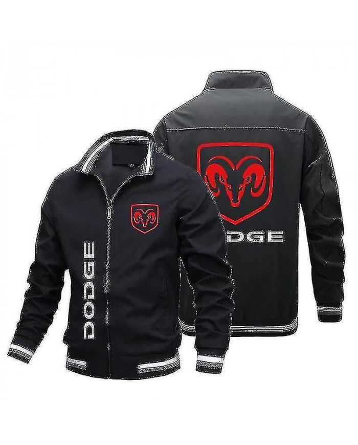 Printemps et automne Veste pour hommes de haute qualité Tendance Nouveau Dodge Car Logo Printe