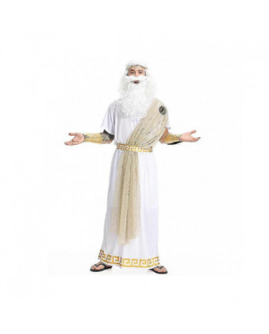Adulte Roi Romain Grec Halloween Déguisement Jusqu’à Dieu Hommes Zeus Costume