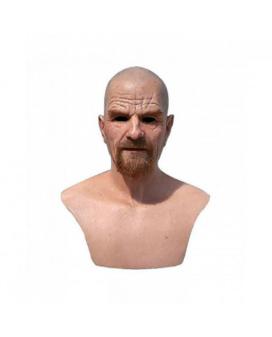 Réaliste Old Man Mask Latex Halloween Cosplay Party Full Face Masks Headgear Fg