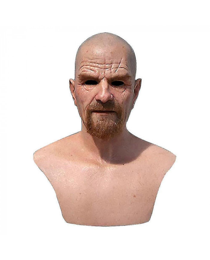 Réaliste Old Man Mask Latex Halloween Cosplay Party Full Face Masks Headgear Fg