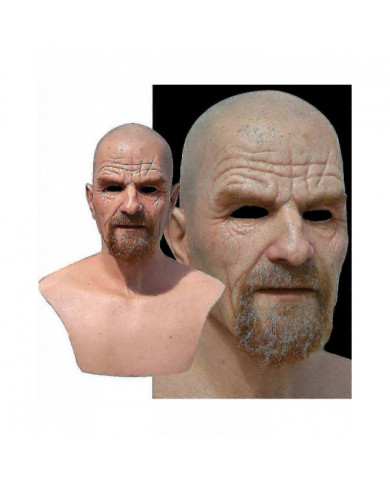 Réaliste Old Man Mask Latex Halloween Cosplay Party Full Face Masks Headgear Fg