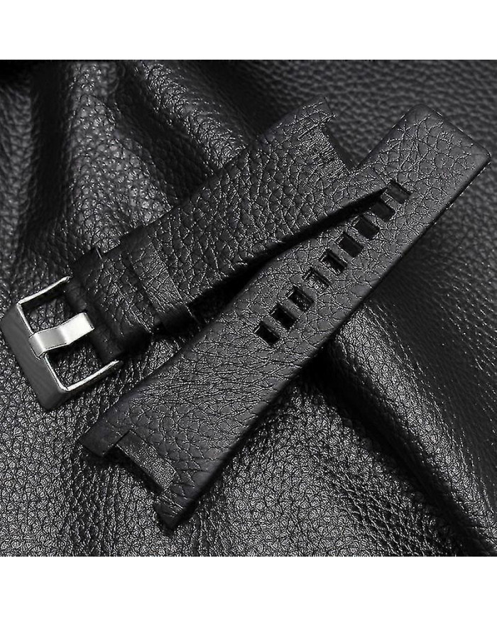 Bracelet en cuir cranté de 32 mm pour bracelet de montre Diesel Dz1216 Dz1273 Dz4246