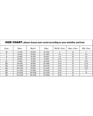 Sexy Gothique Underbust Corset Et Taille Cincher Bustiers Top Workout Shape Body Belt Plus Size Lingerie S-3xl