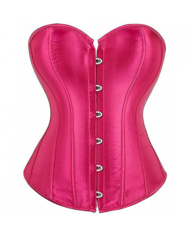 Kelvry Femmes Plus La Taille Gothique Lingerie Satin Dentelle jusqu'à Désossé Overbust Corsets Shapewear Outfit