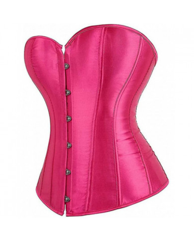 Kelvry Femmes Plus La Taille Gothique Lingerie Satin Dentelle jusqu'à Désossé Overbust Corsets Shapewear Outfit