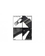 Porte-jarretelles pour femmes Plus La Taille Dentelle Jarretière Et 6 Clips En Métal Sous-Vêtements Ajustables [...]