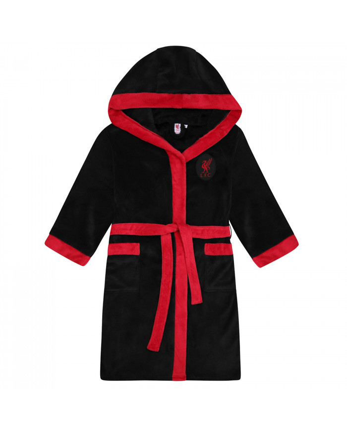 Liverpool FC Mens Robe de chambre Robe à capuche Fleece CADEAU OFFICIEL de football