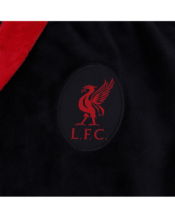 Liverpool FC Mens Robe de chambre Robe à capuche Fleece CADEAU OFFICIEL de football