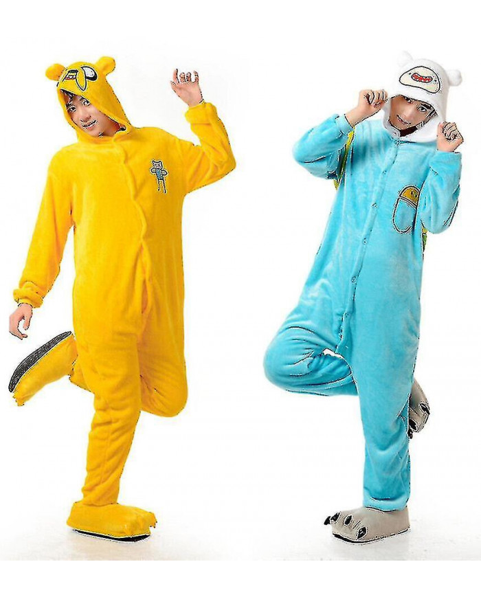Adventure time jake Finn Onesie unisexe adulte cosplay costume pyjama animal kigurumi