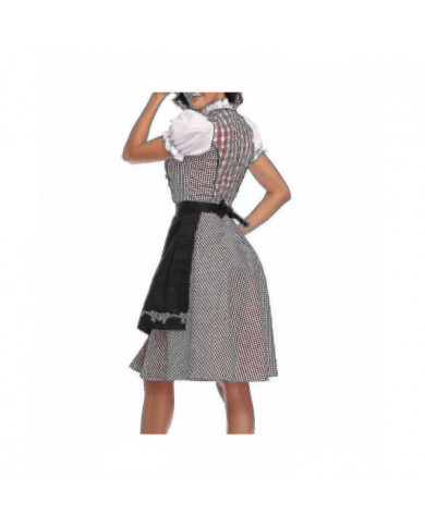 Costume Oktoberfest Femmes Adulte Dirndl Allemand Traditionnel Bavarois Bière Carnaval Fraulein Cosplay Maid Dress [...]