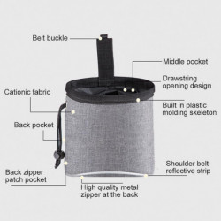 Snack Poop Bag Dispenser Dog Treat Pouch Puppy Storage For Training Snack Poop Bag Dispenser Dog Treat Pouch Puppy Storage For Training