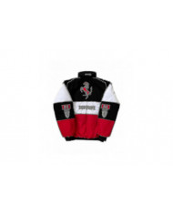 Veste de course pour hommes avec embridery rouge noir, veste Suit F1 Team Racing Cool Jacket