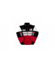 Veste de course pour hommes avec embridery rouge noir, veste Suit F1 Team Racing Cool Jacket