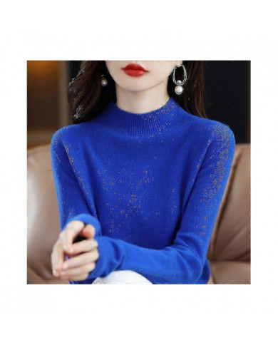 100% laine cachemire pull femmes tricoté pull col roulé manches longues pullover automne hiver vêtements pull pull [...]