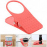 Plastic Clip On Table Cup Holder Clip Clamp (Random Color)