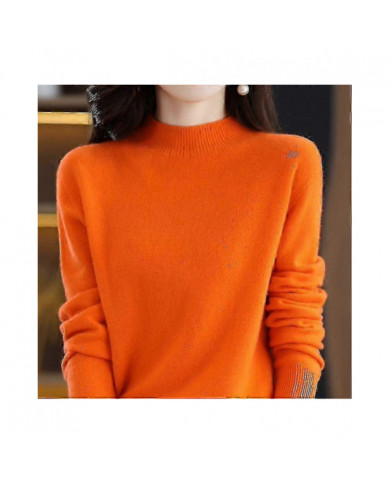 100% laine cachemire pull femmes tricoté pull col roulé manches longues pullover automne hiver vêtements pull pull [...]