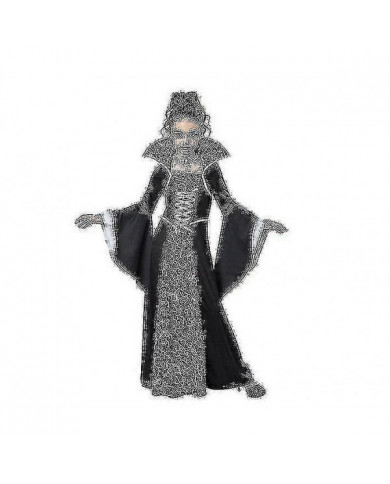 Costume de vampire Halloween pour les filles Vampiress Robe Queen Costumes