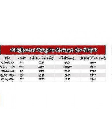 Costume de vampire Halloween pour les filles Vampiress Robe Queen Costumes