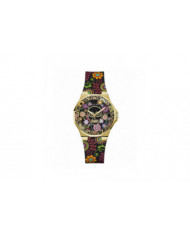 Guess Montre en silicone doré Calaverta pour femme GW0754L1