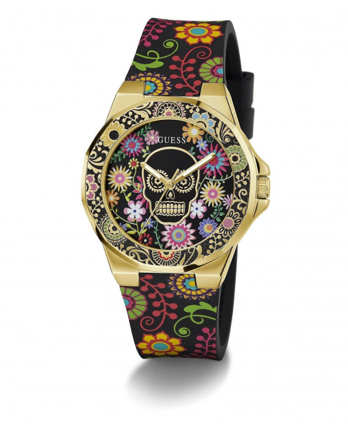 Guess Montre en silicone doré Calaverta pour femme GW0754L1