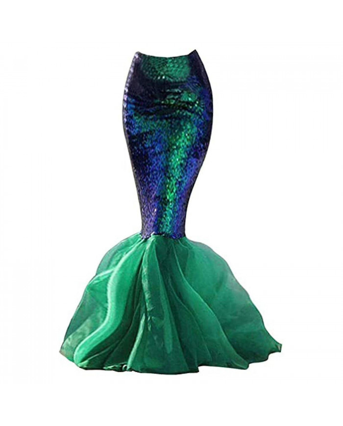 Anime Sexy Sirène Ariel Princesse Costumes Femmes Queue Costume Cosplay Party Sparkling Panel Sequin Jupe [...]