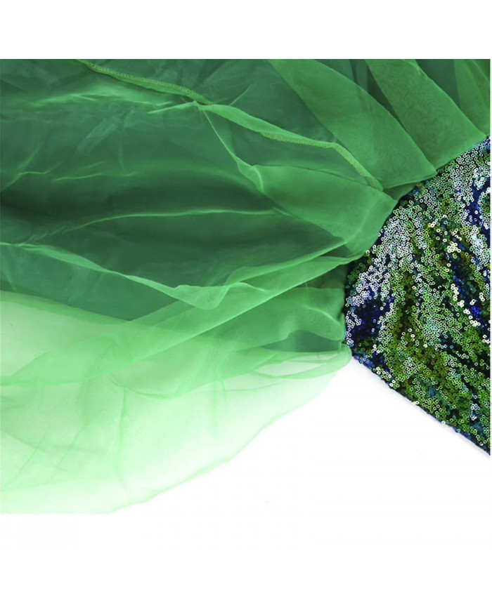 Anime Sexy Sirène Ariel Princesse Costumes Femmes Queue Costume Cosplay Party Sparkling Panel Sequin Jupe [...]