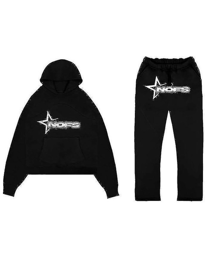 Survêtement Hommes Y2k Lâche Casual Jogging Costume Nofs Imprimé Streetwear Sweat À Capuche Ensemble De Pantalons [...]
