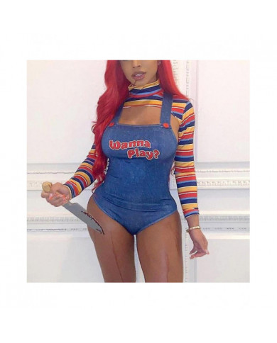 Tib Hirigin Femmes 2 Pcs Halloween Costumes Scary Cauchemar Killer Doll veulent jouer au film Personnage Robe [...]